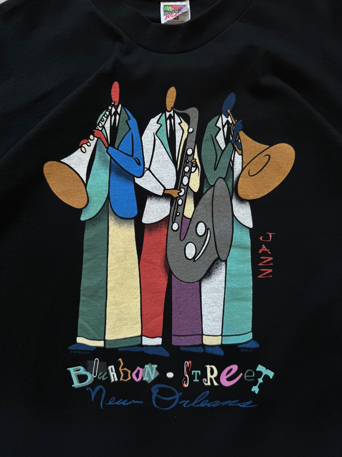 Bourbon Street Jazz Tour T-shirt vintage - XL
