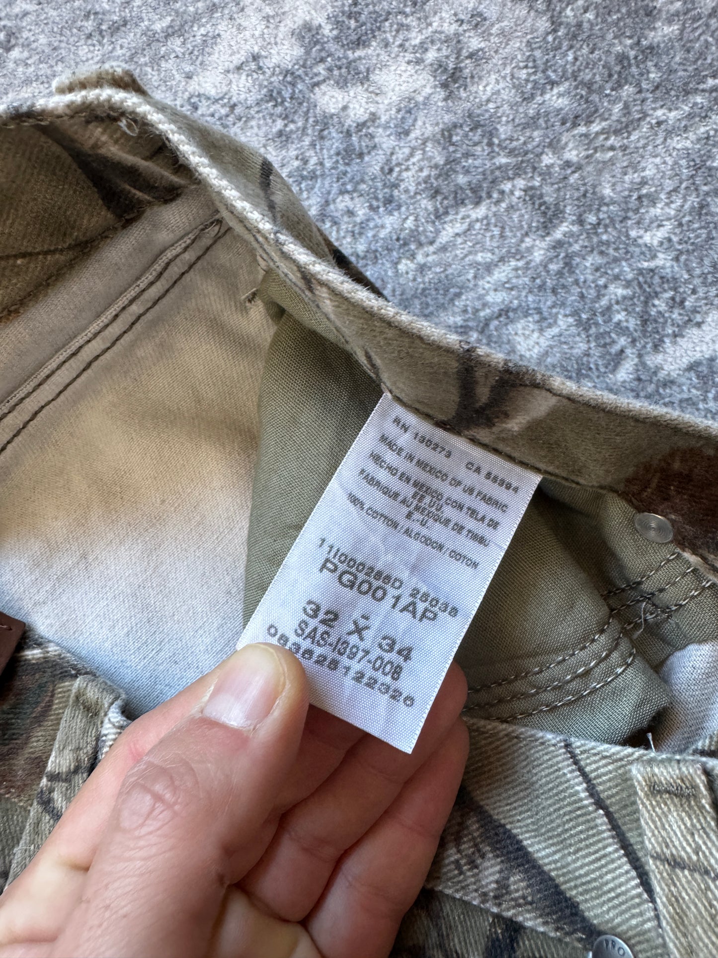 Vintage Wrangler Realtree Camo Pants Jeans - 32x34