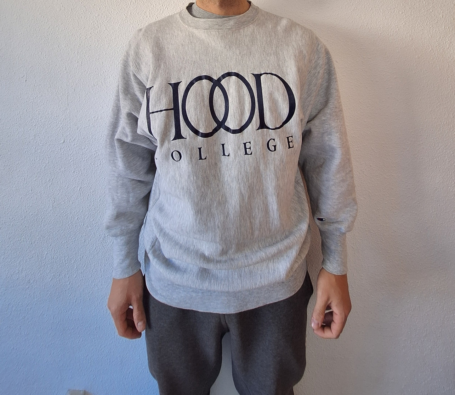 Champion Hood College crewneck sweat - XL