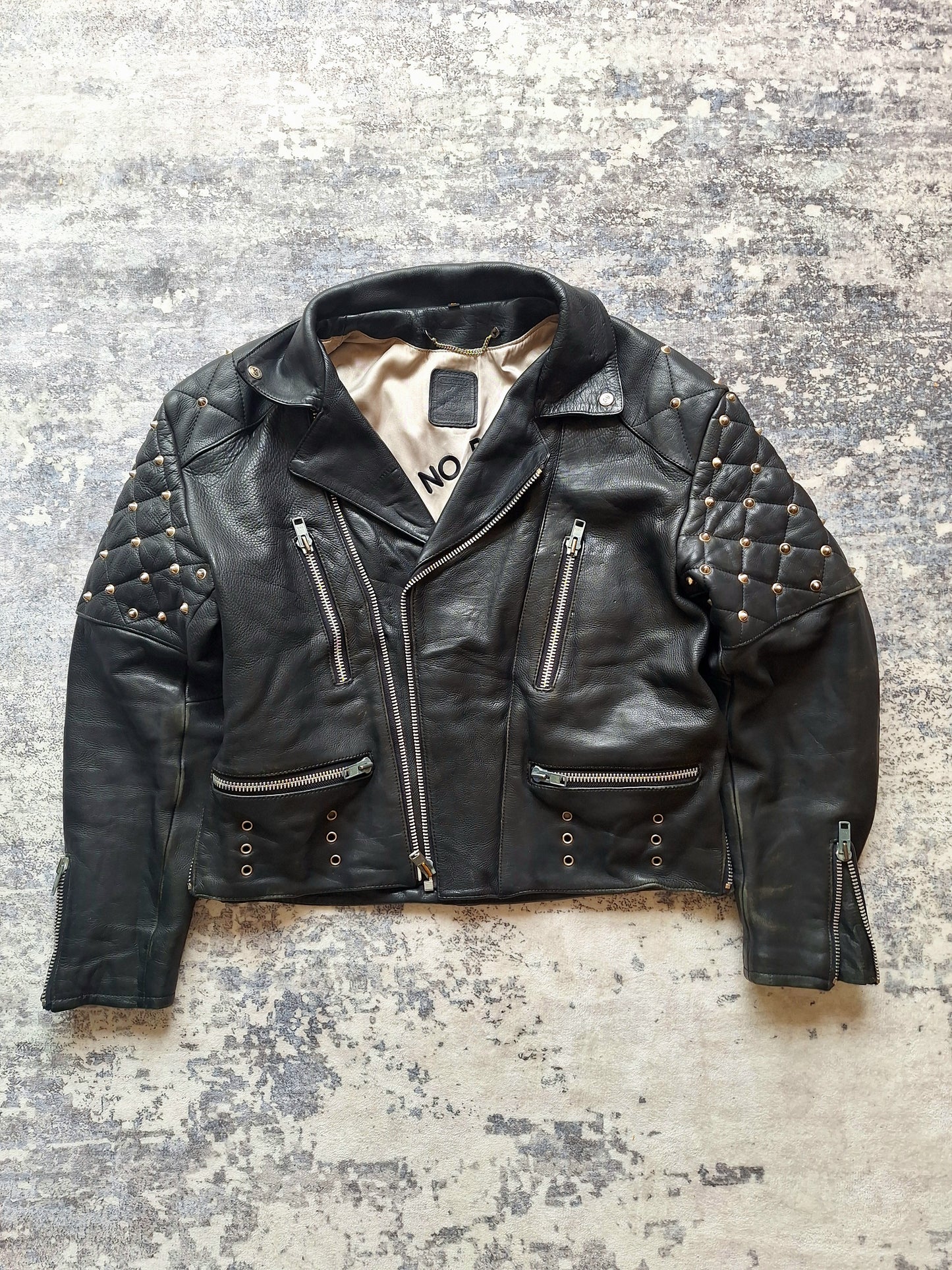 59 Club Moto Leather Biker Jacket - L