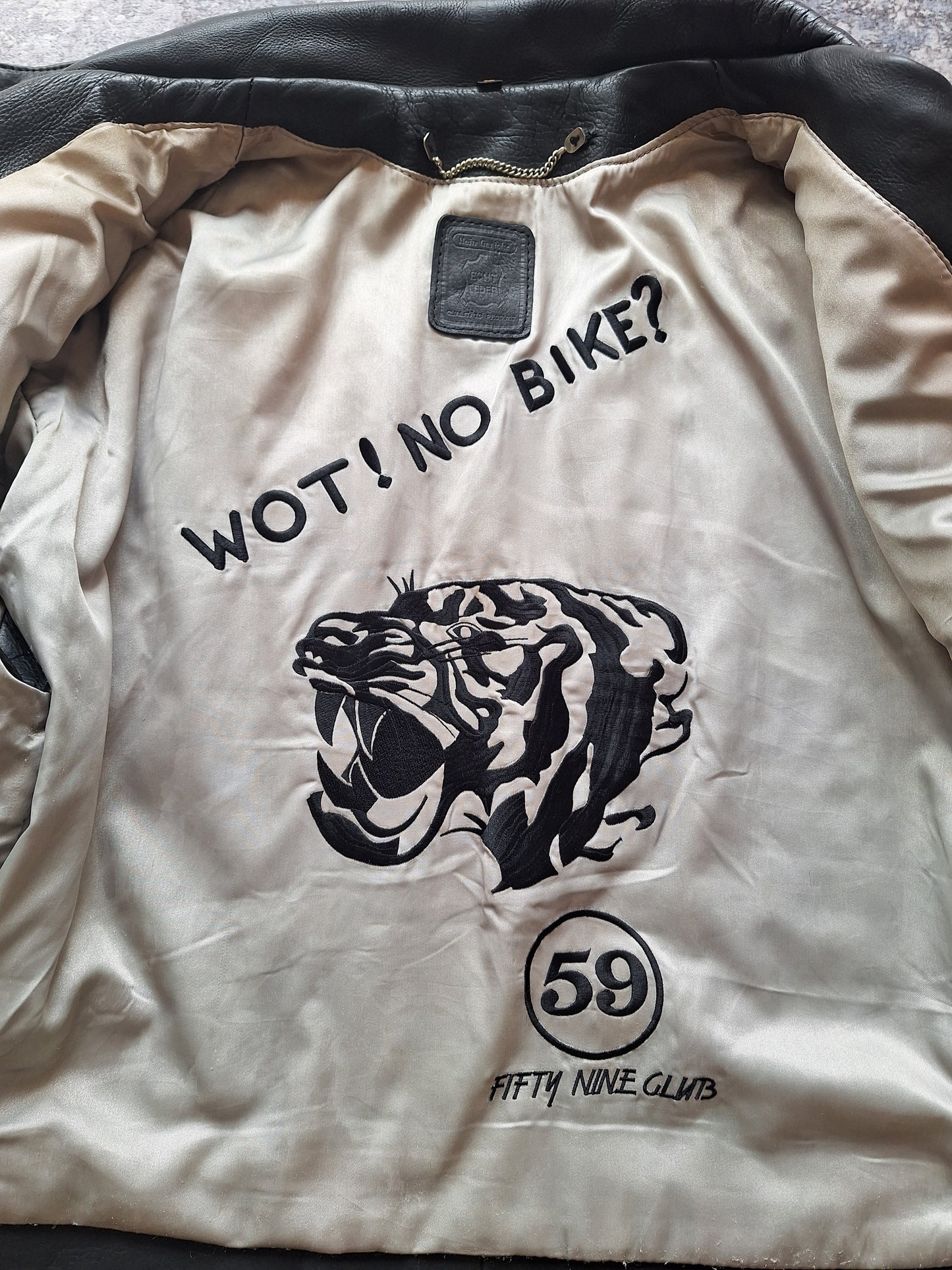 59 Club Moto Leather Biker Jacket - L