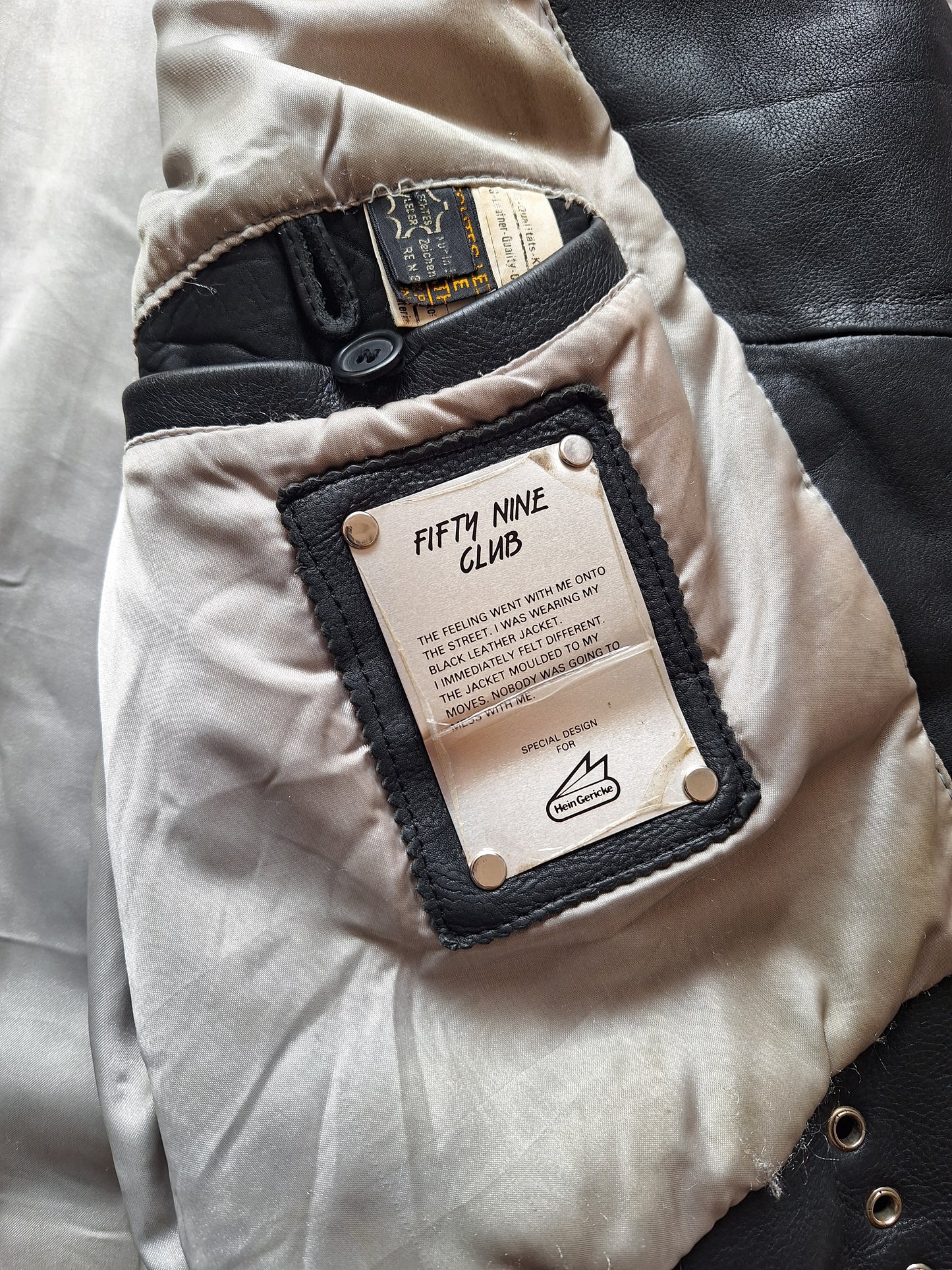 59 Club Moto Leather Biker Jacket - L