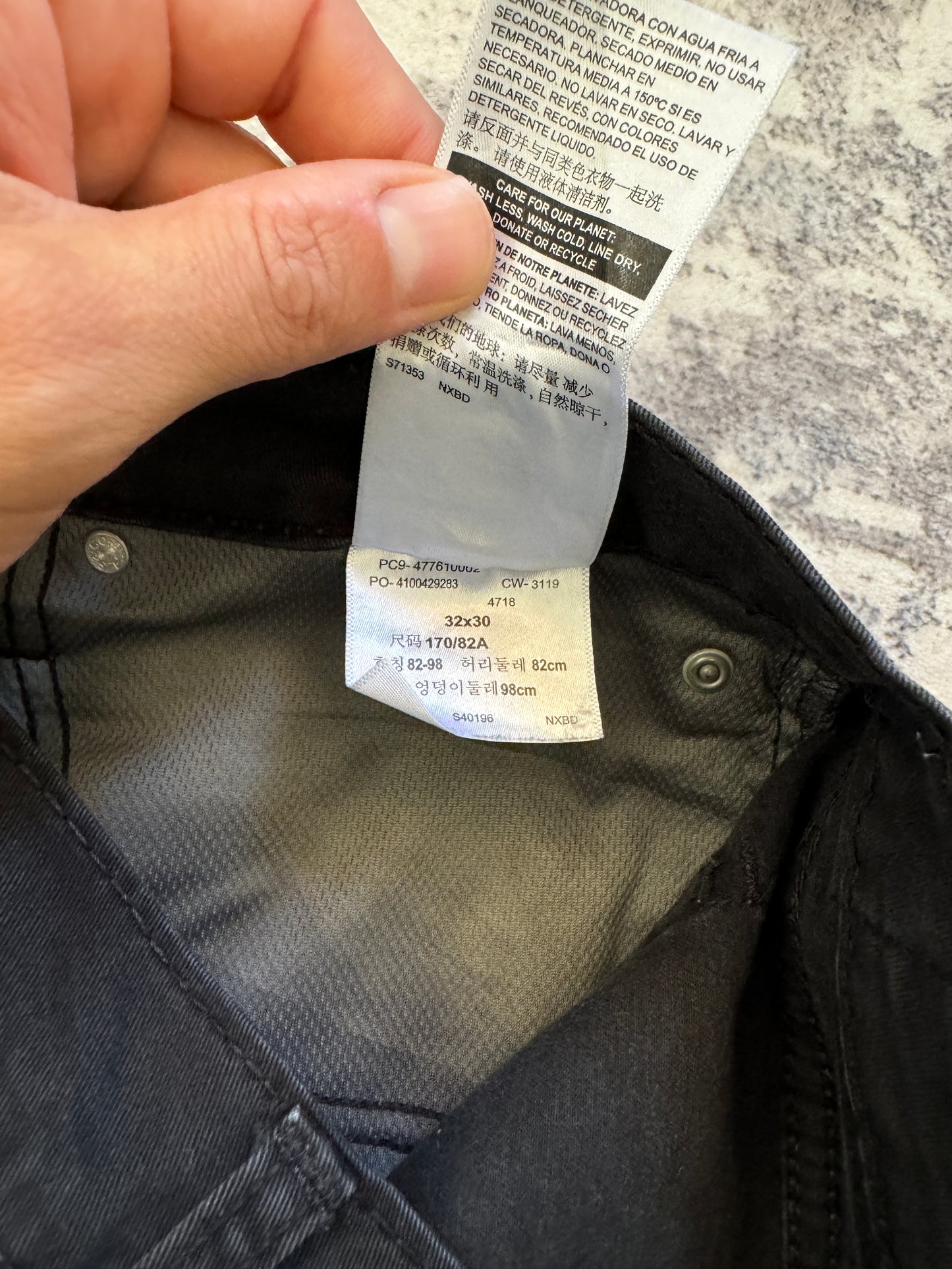Levis Denizen 231 Jeans Black - W32 L30