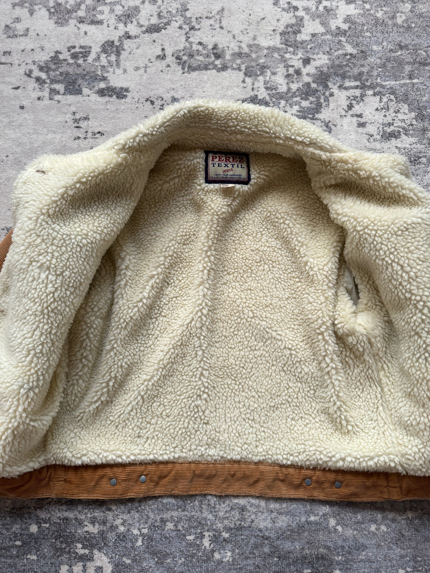 Vintage Perez Textiles Corduroy Sherla Jacket Crop - M Women