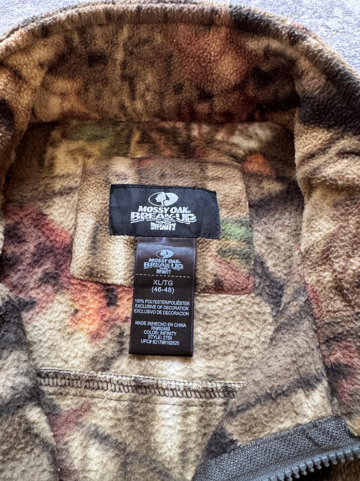 Mossy Oak Realtree Fleece Jacket - XL