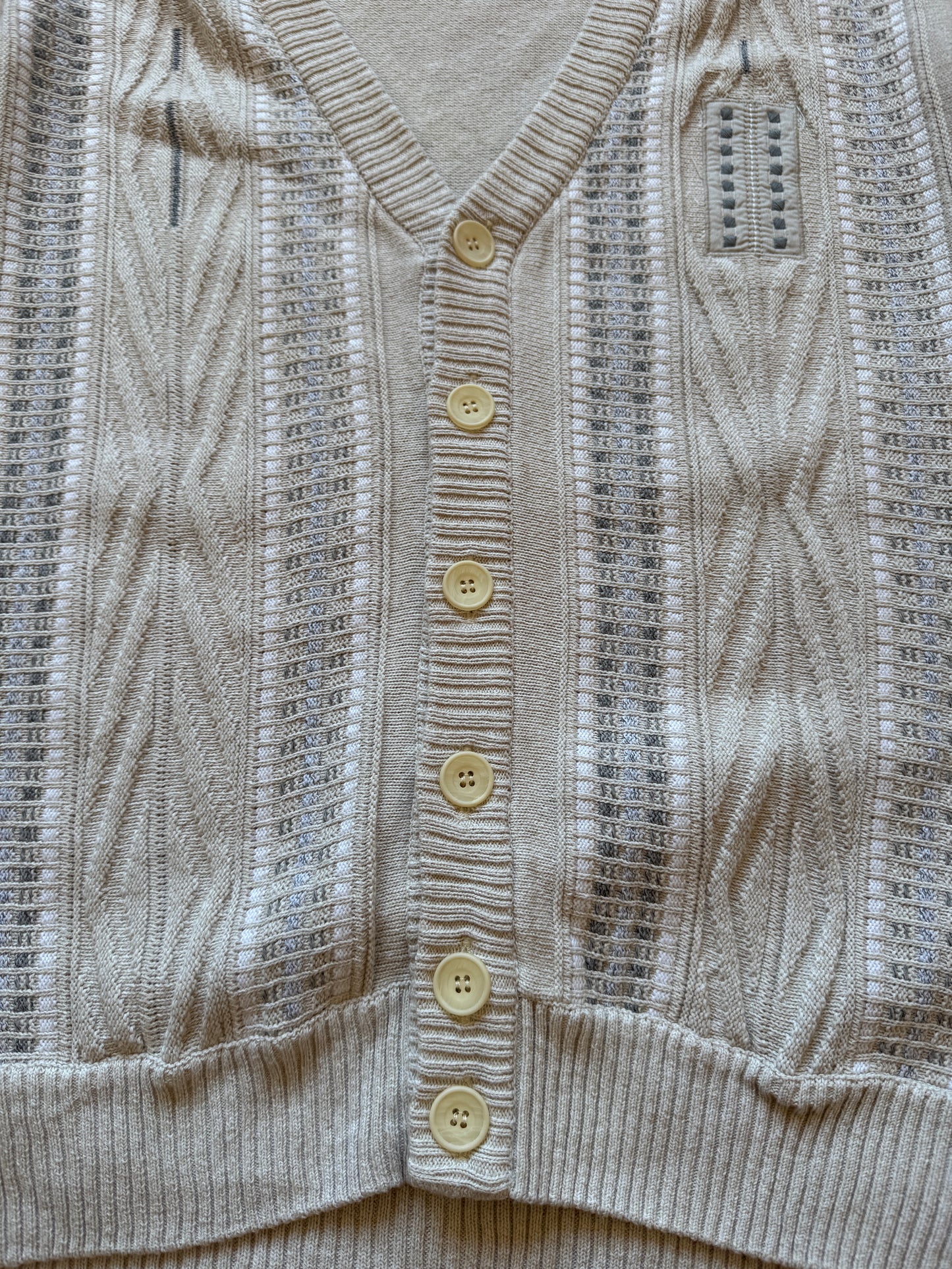 Vintage Coogi Style Cardigan sweater knit - L