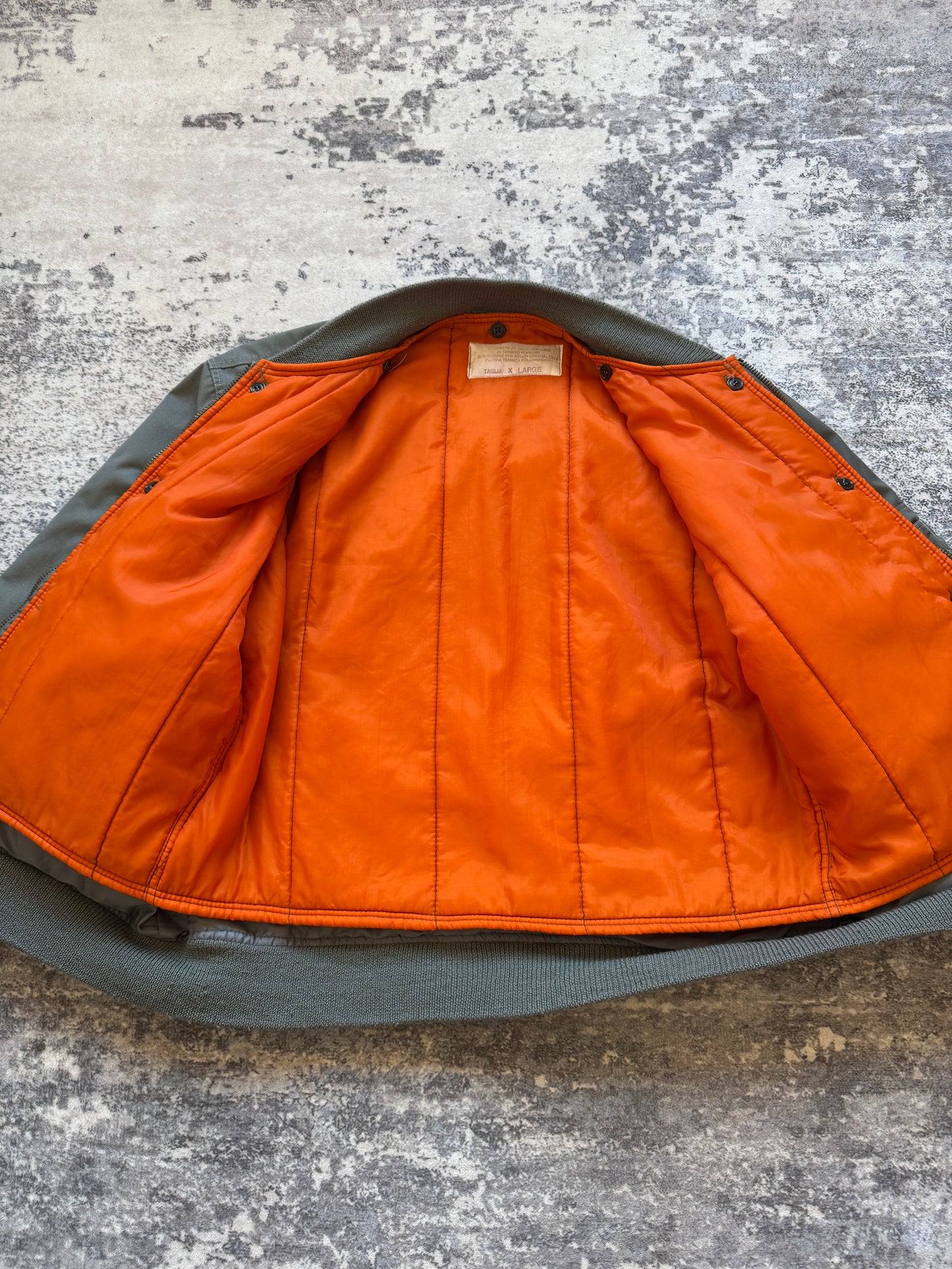 Vintage 90s Bomber MA1 Flight Jacket 2 pieces - XL
