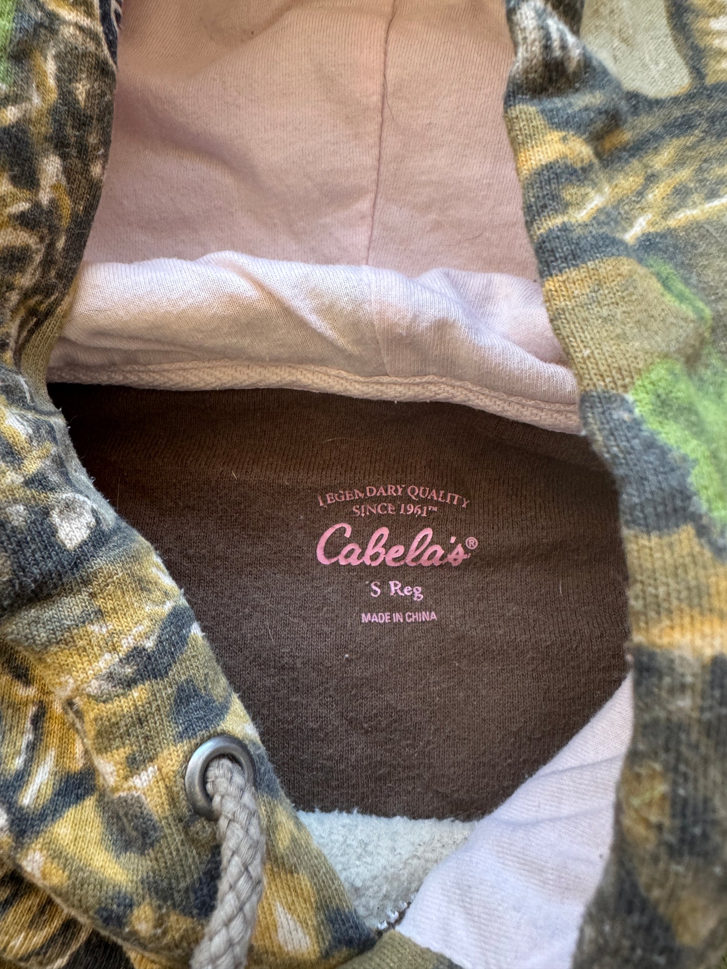 Cabela’s Realtree camo Hoodie sweat - S