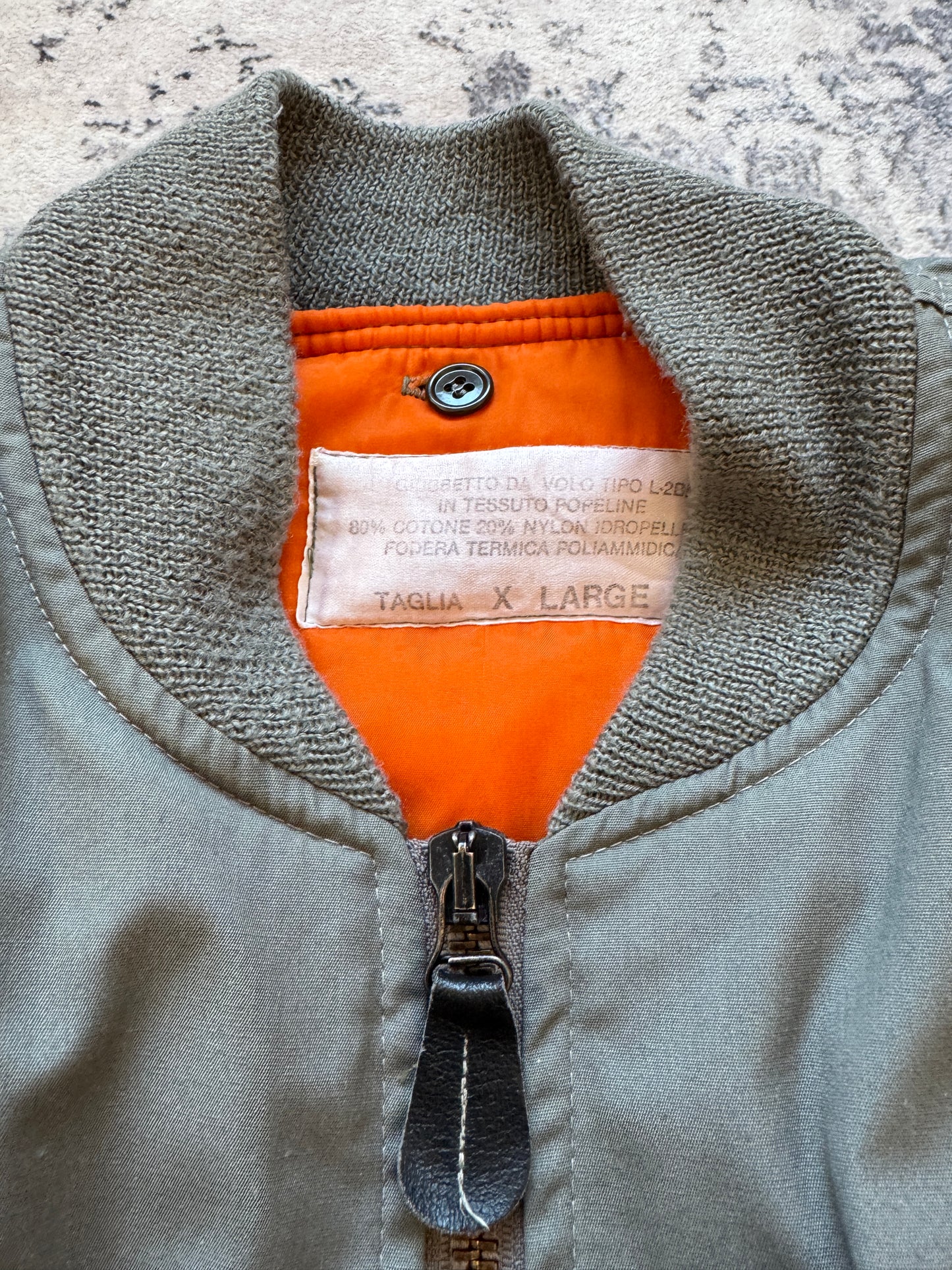 Vintage 90s Bomber MA1 Flight Jacket 2 pieces - XL