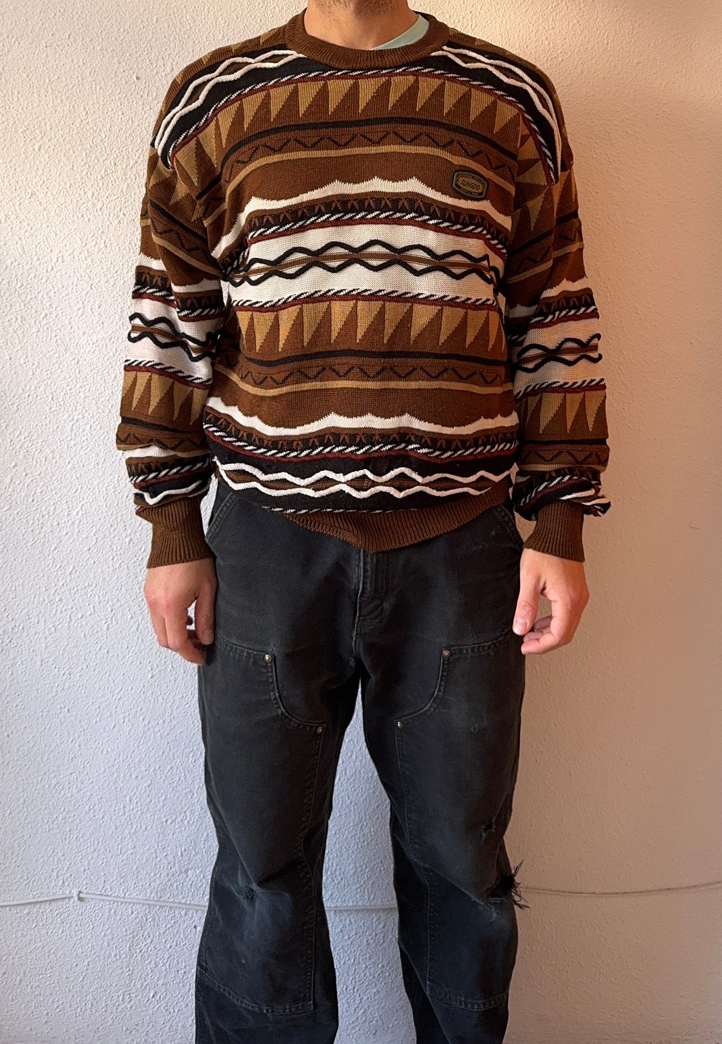 Vintage Coogi Style sweater knit - M
