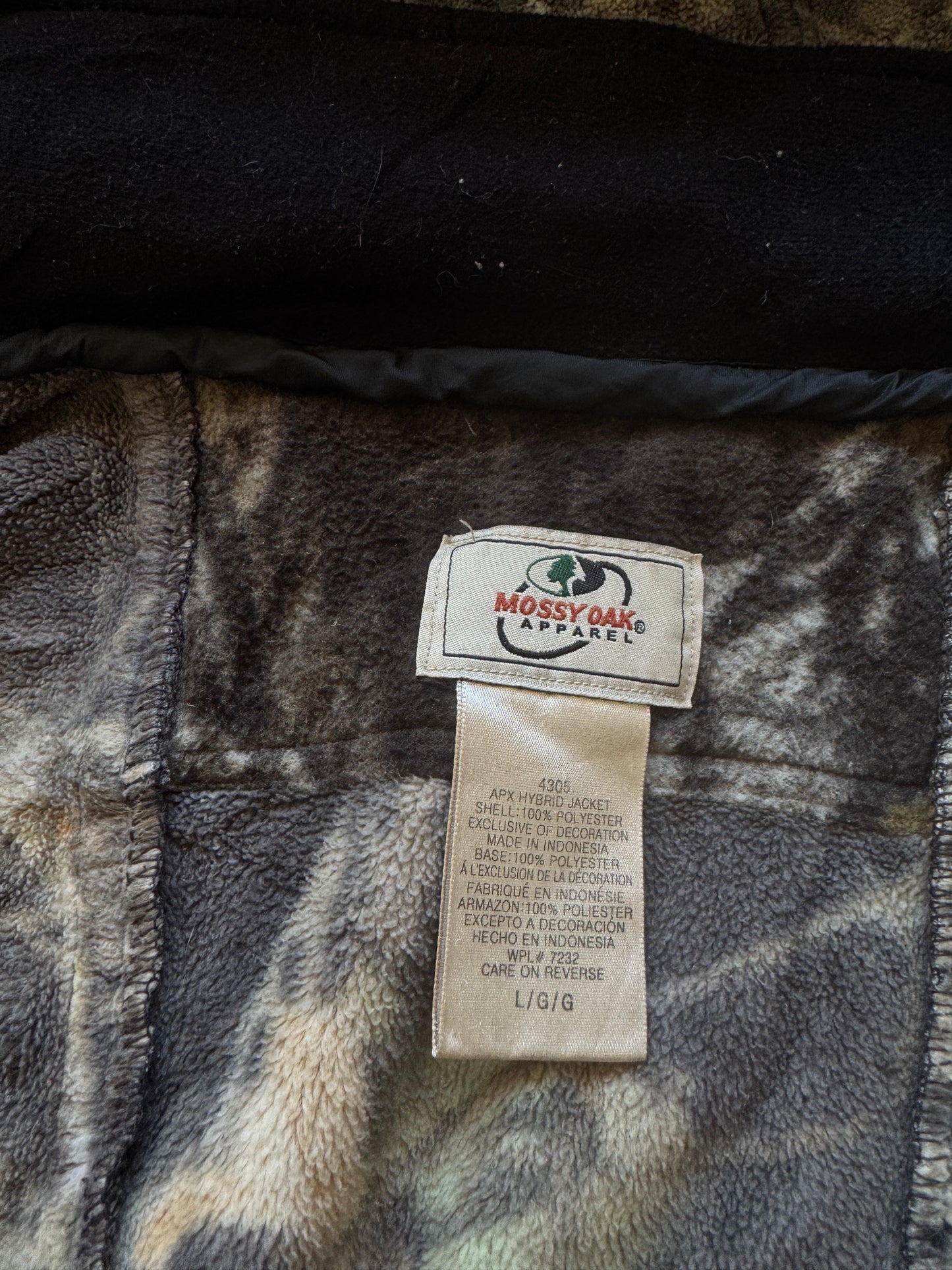 Mossy Oak Realtree Fleece Jacket - L