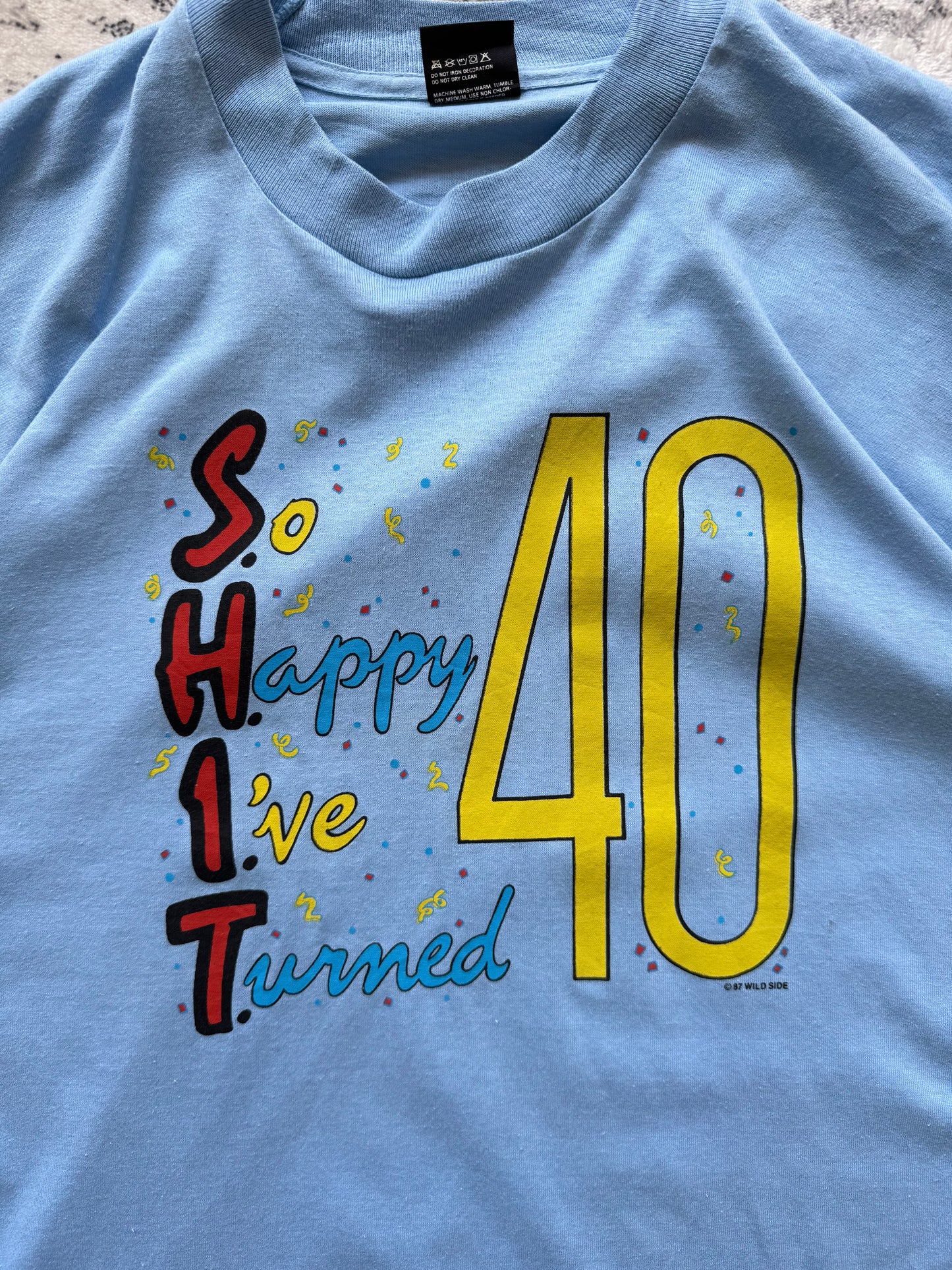 Screen Stars 90s SHIT Graphic Single Stitch t-shirt vintage - XL