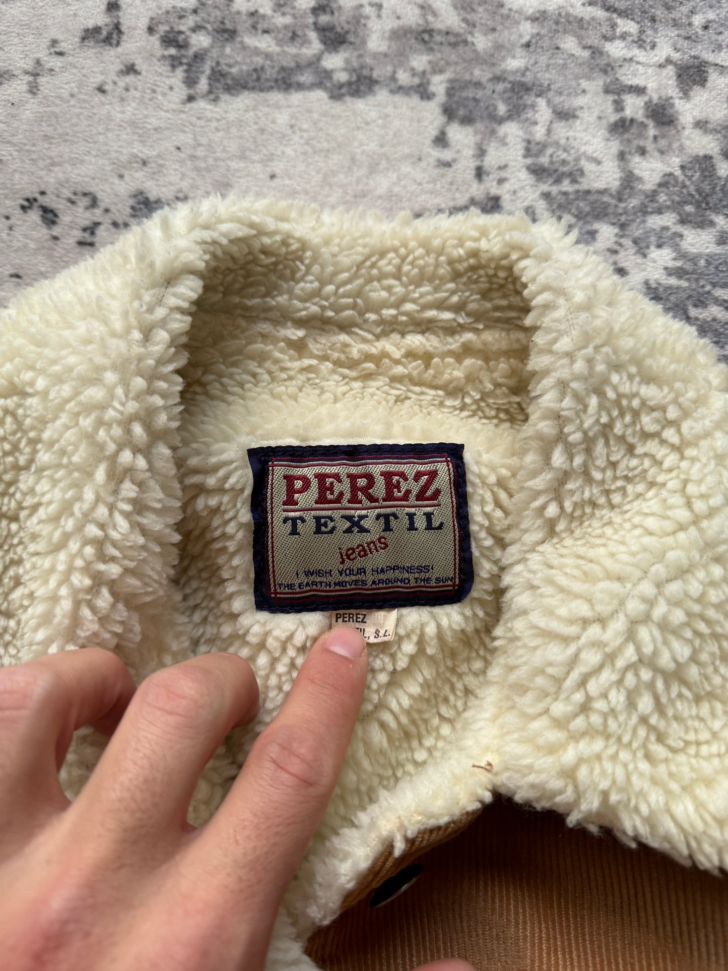 Vintage Perez Textiles Corduroy Sherla Jacket Crop - M Women