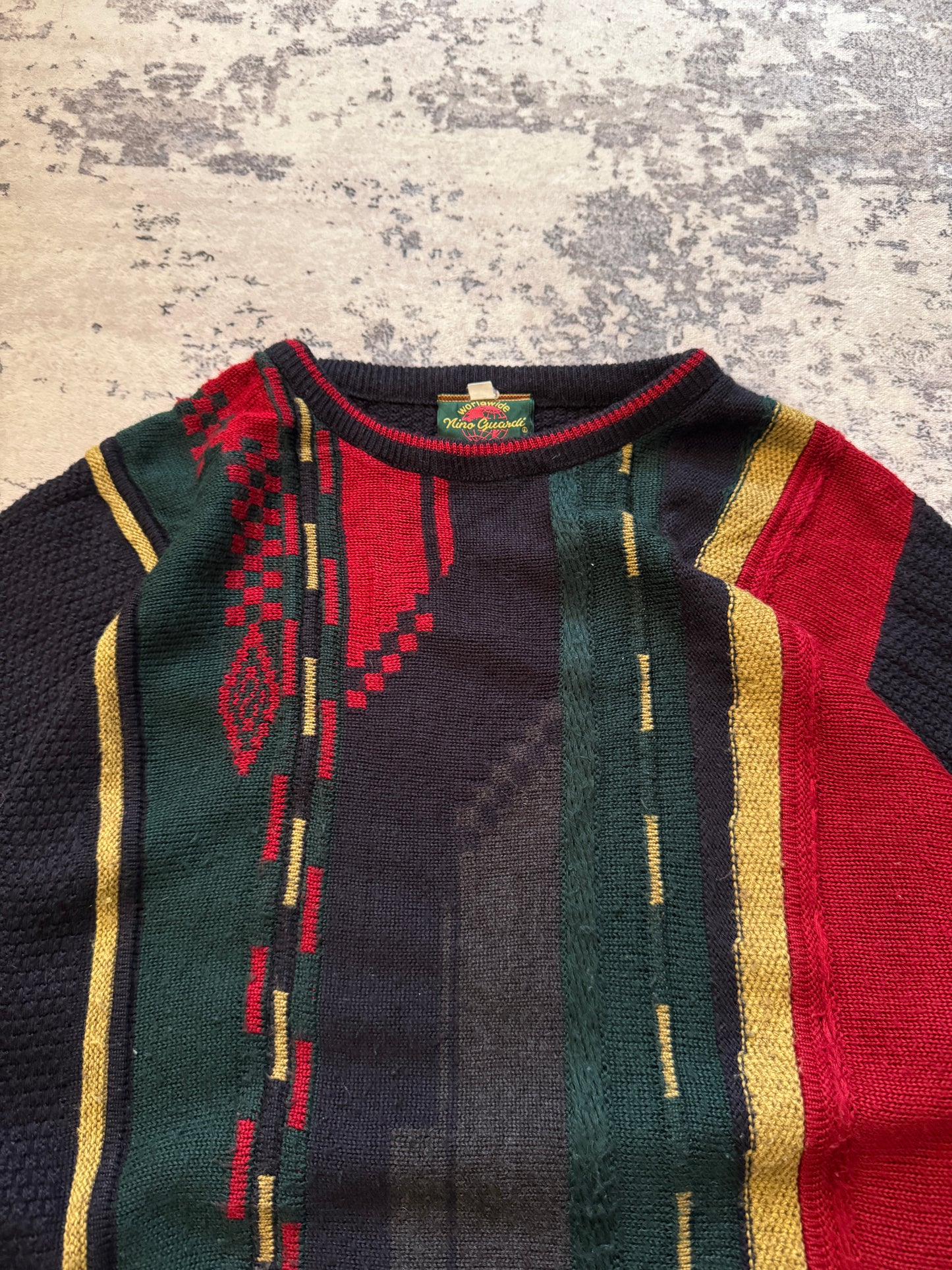 Vintage Nino Guardi Coogi Style sweater knit - XL