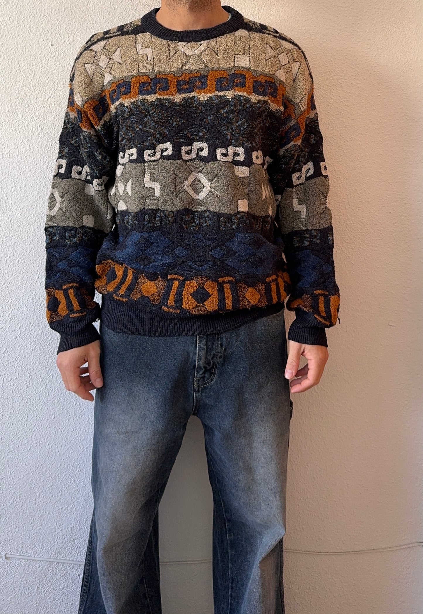 Vintage Berto Lucci Coogi Style sweater knit - M