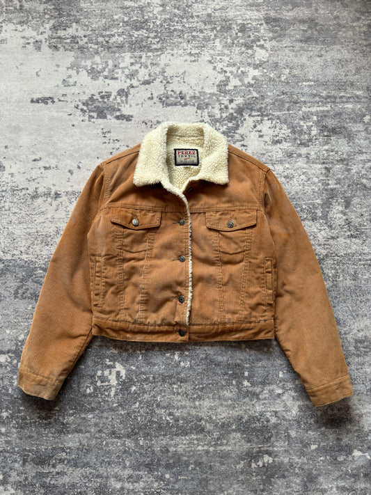 Vintage Perez Textiles Corduroy Sherla Jacket Crop - M Women