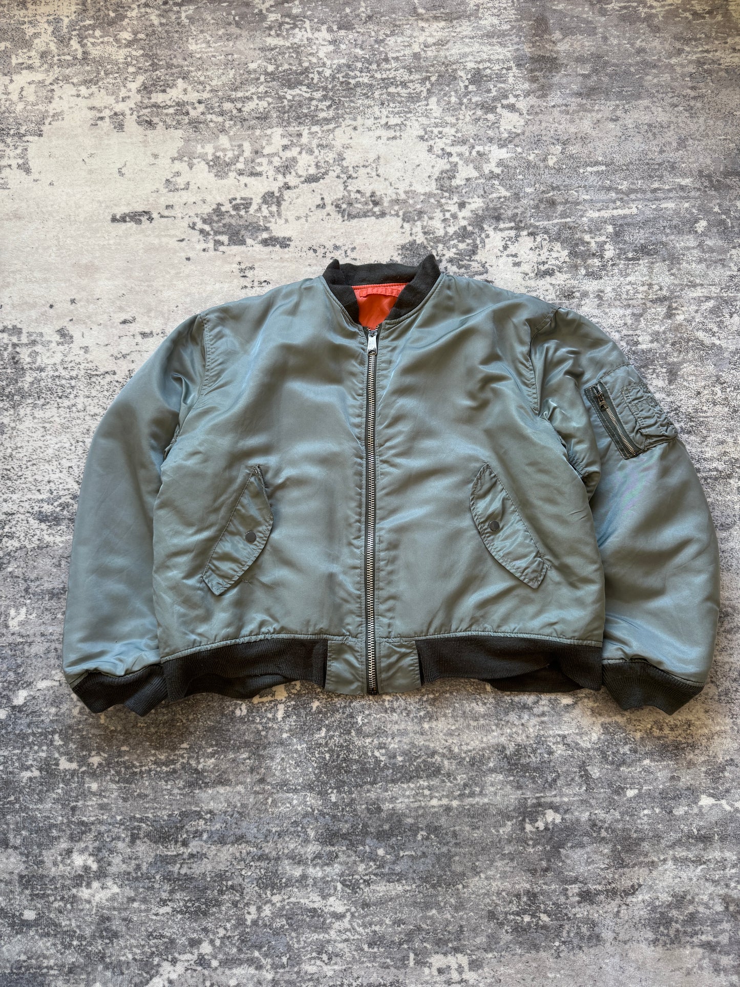 Vintage 90s Bomber MA1 Flight Jacket - L