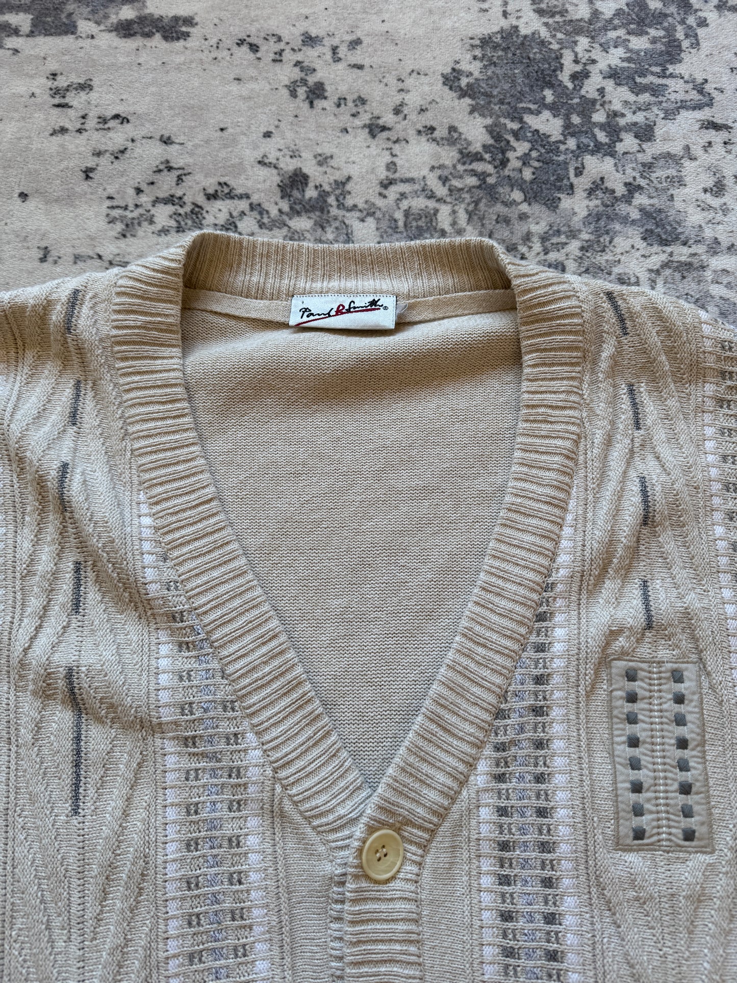 Vintage Coogi Style Cardigan sweater knit - L