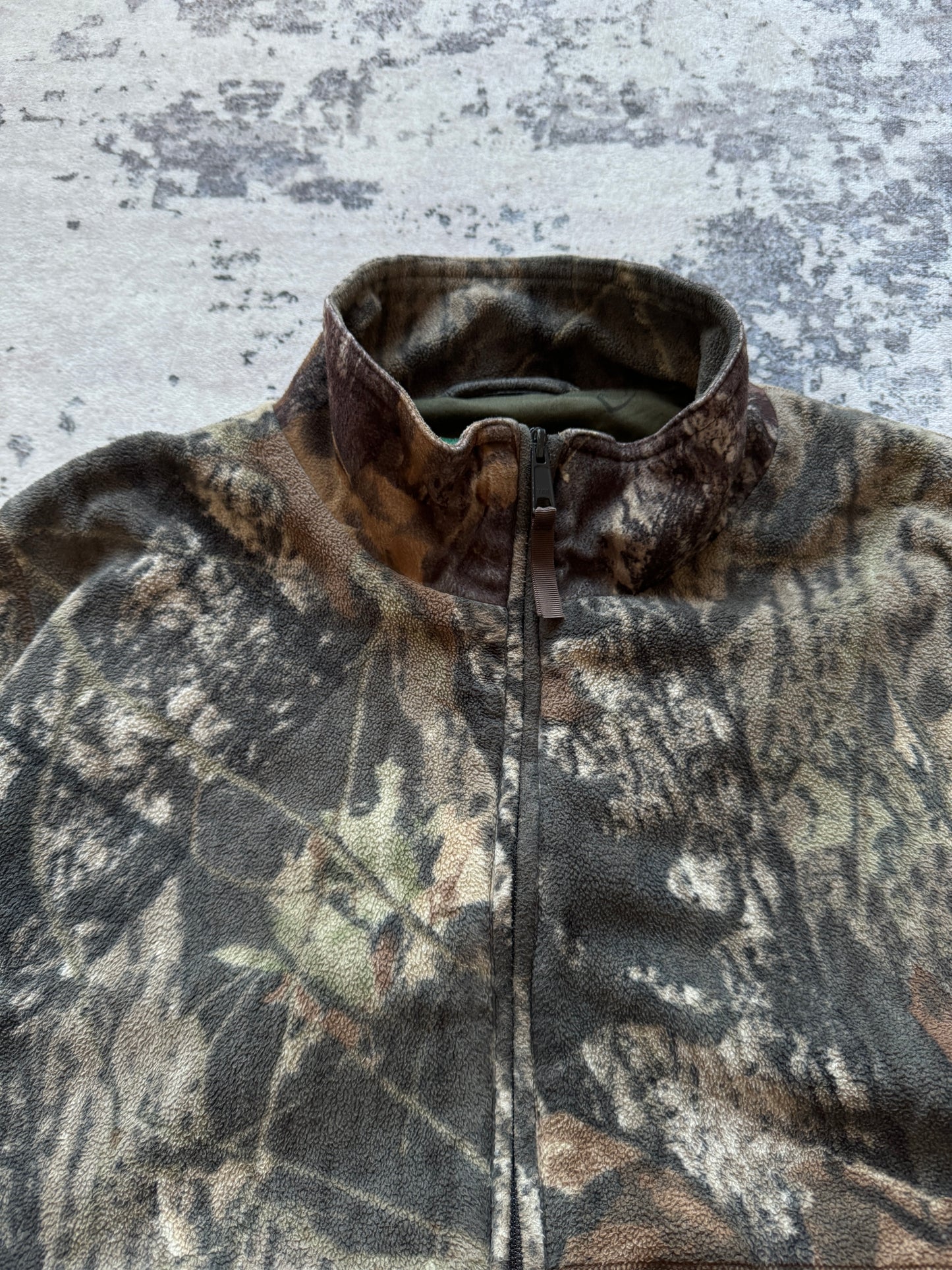 Vintage Cabelas Realtre Fleece Polar Zip Jacket - XL