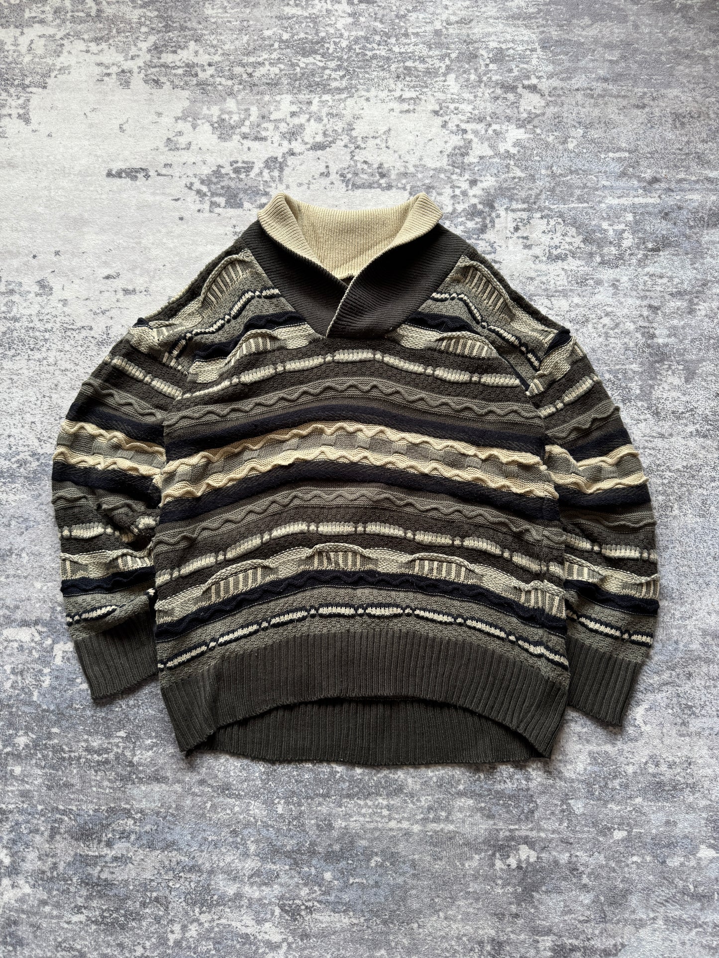 Vintage Coogi Style Turtleneck sweater knit - M