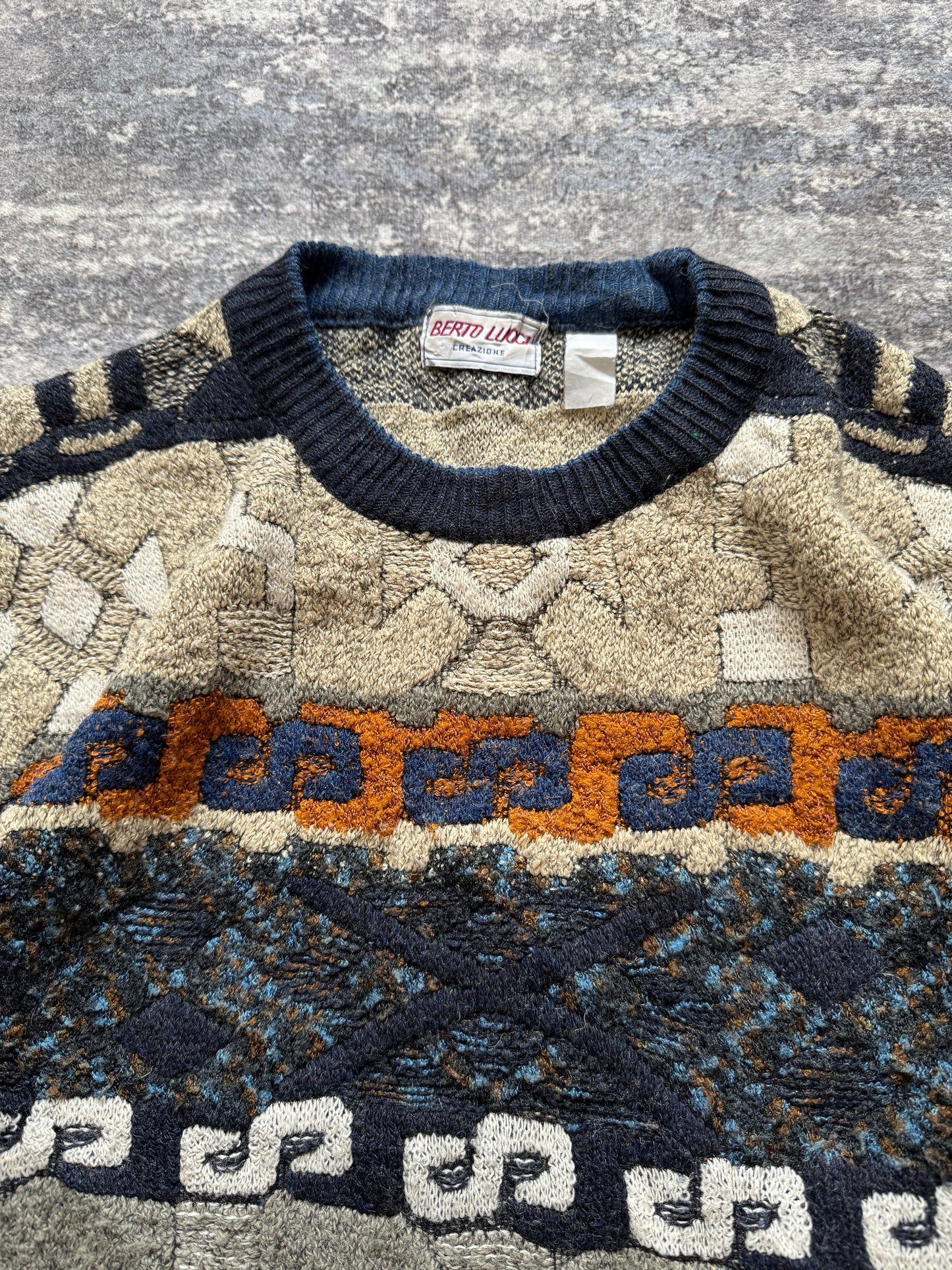 Vintage Berto Lucci Coogi Style sweater knit - M