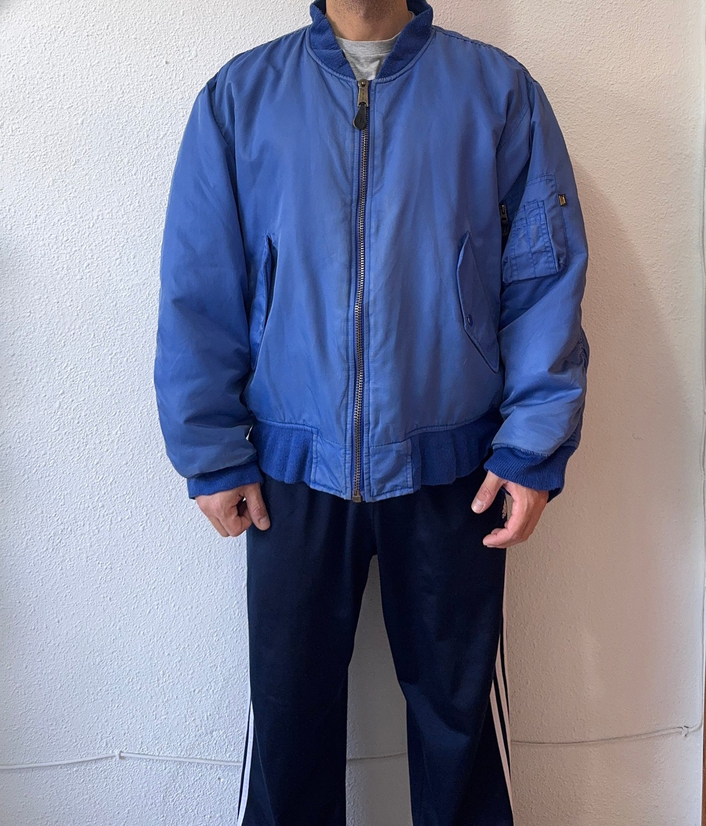 Vintage 90s Buster Bomber MA1 Flight Jacket - XL