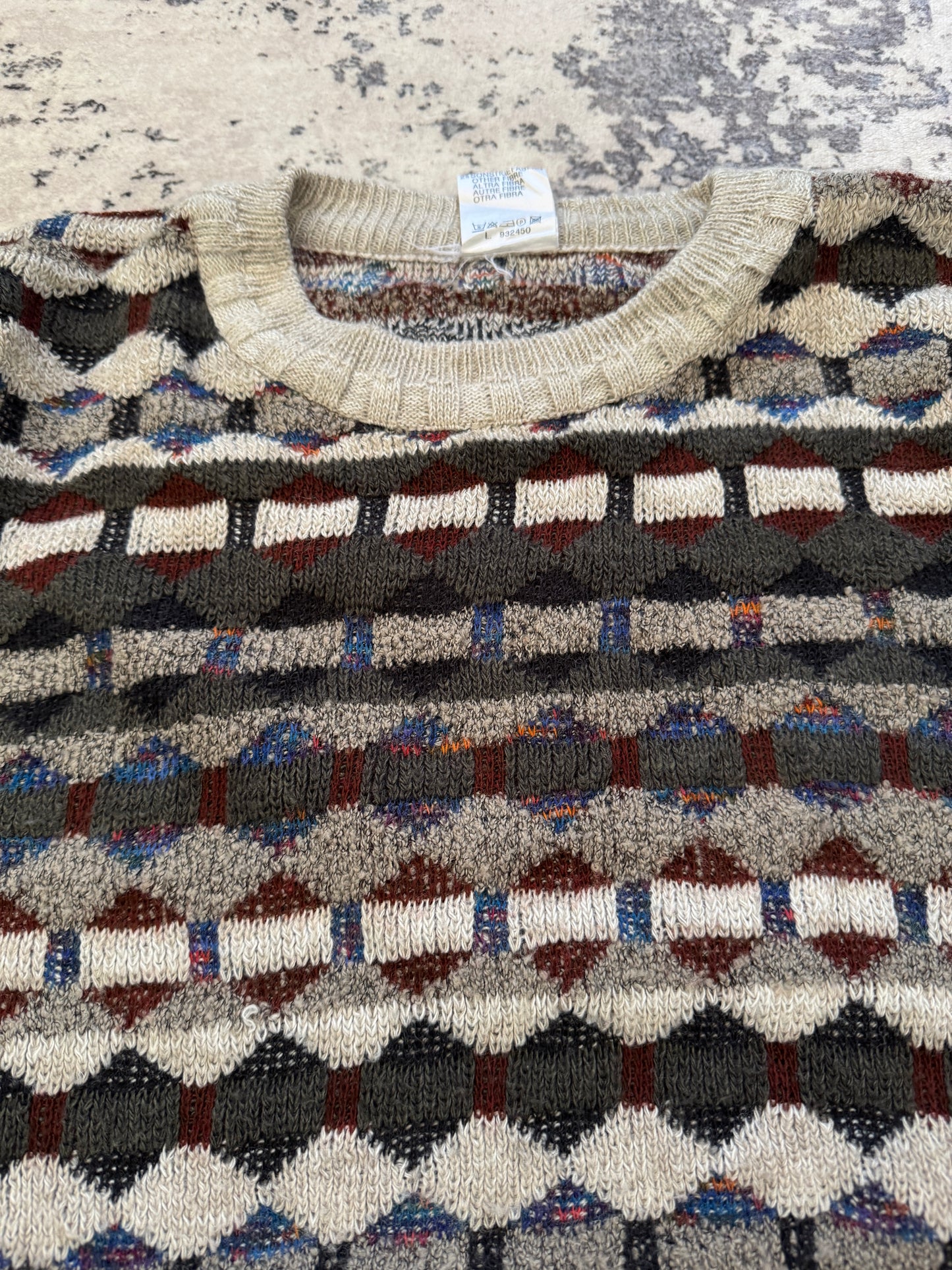 Vintage Coogi Style sweater knit - L