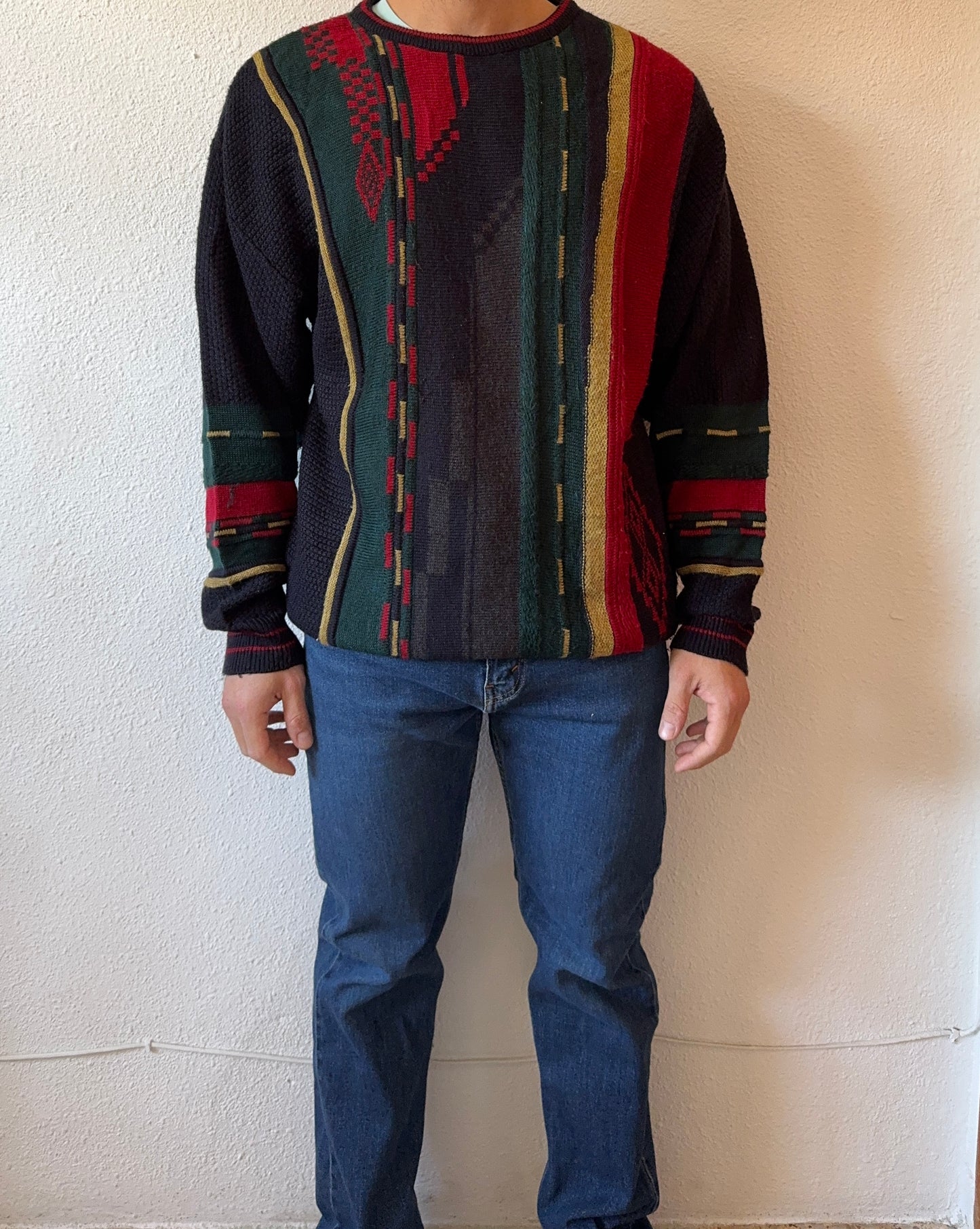 Vintage Nino Guardi Coogi Style sweater knit - XL